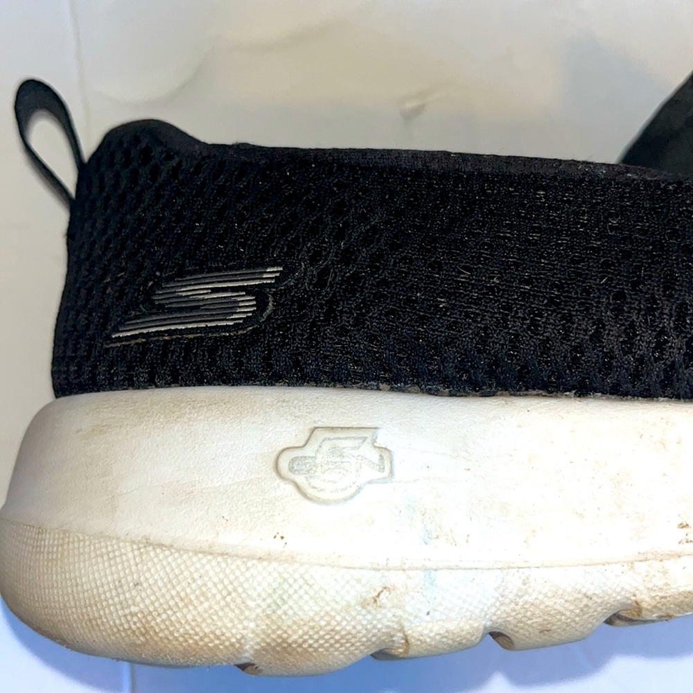 Sketchers black and white comfy memory foam Gola slip on sneakers Sz 8 - Picture 7 of 10